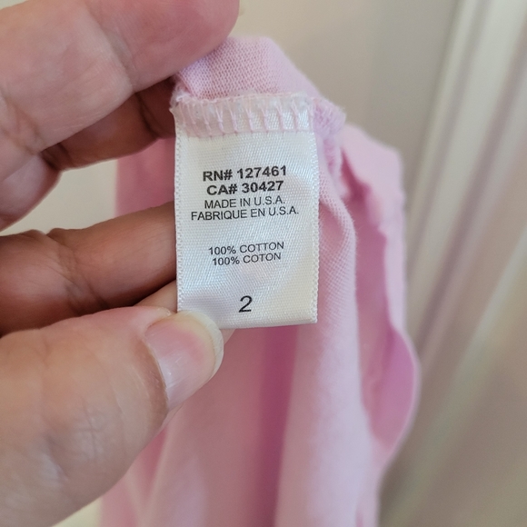 Wildfox "foxy" light pink t-shirt size 2 (Medium) white graphic semi-sheer loose - Picture 6 of 7